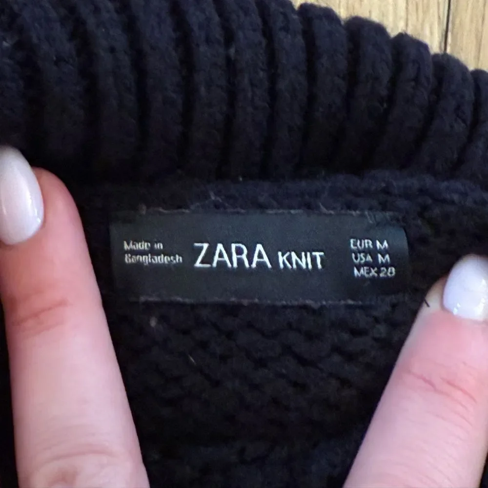 Black Turtleneck Sweater from Zara